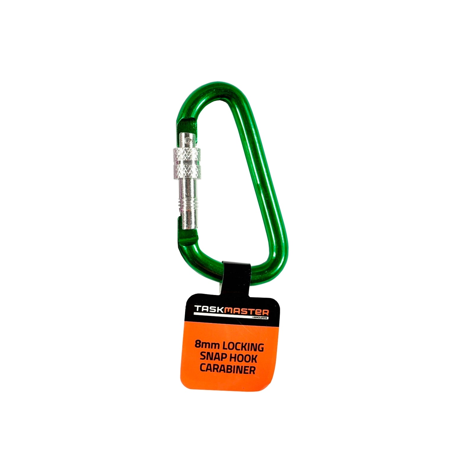 Taskmaster 8mm D-Shape Aluminium Locking Carabiner