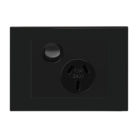 HPM VIVO Single Powerpoint 10A 240V Grey Surface Mount Indoor EV787GR