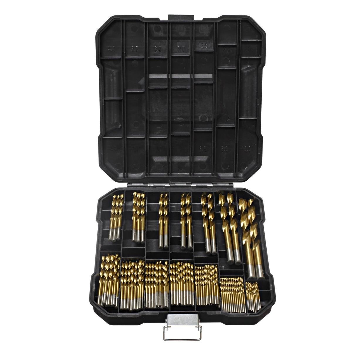 Craftright 99 Piece HSS Steel Titanium Coated Drill Bit Set