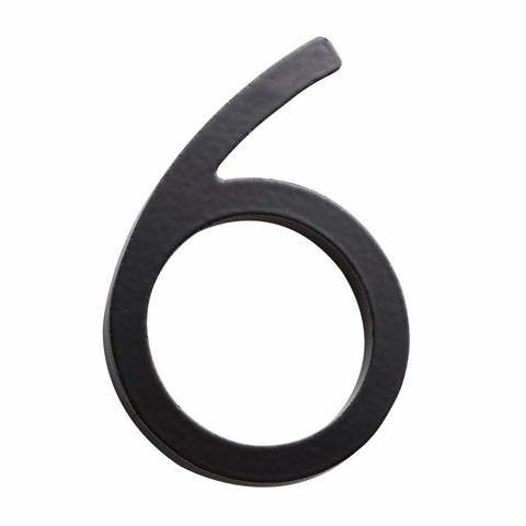 Sandleford House Number 6 - 75mm - Black - Galvanised Steel - Weather Resistant - SuperSaverAU - view 1