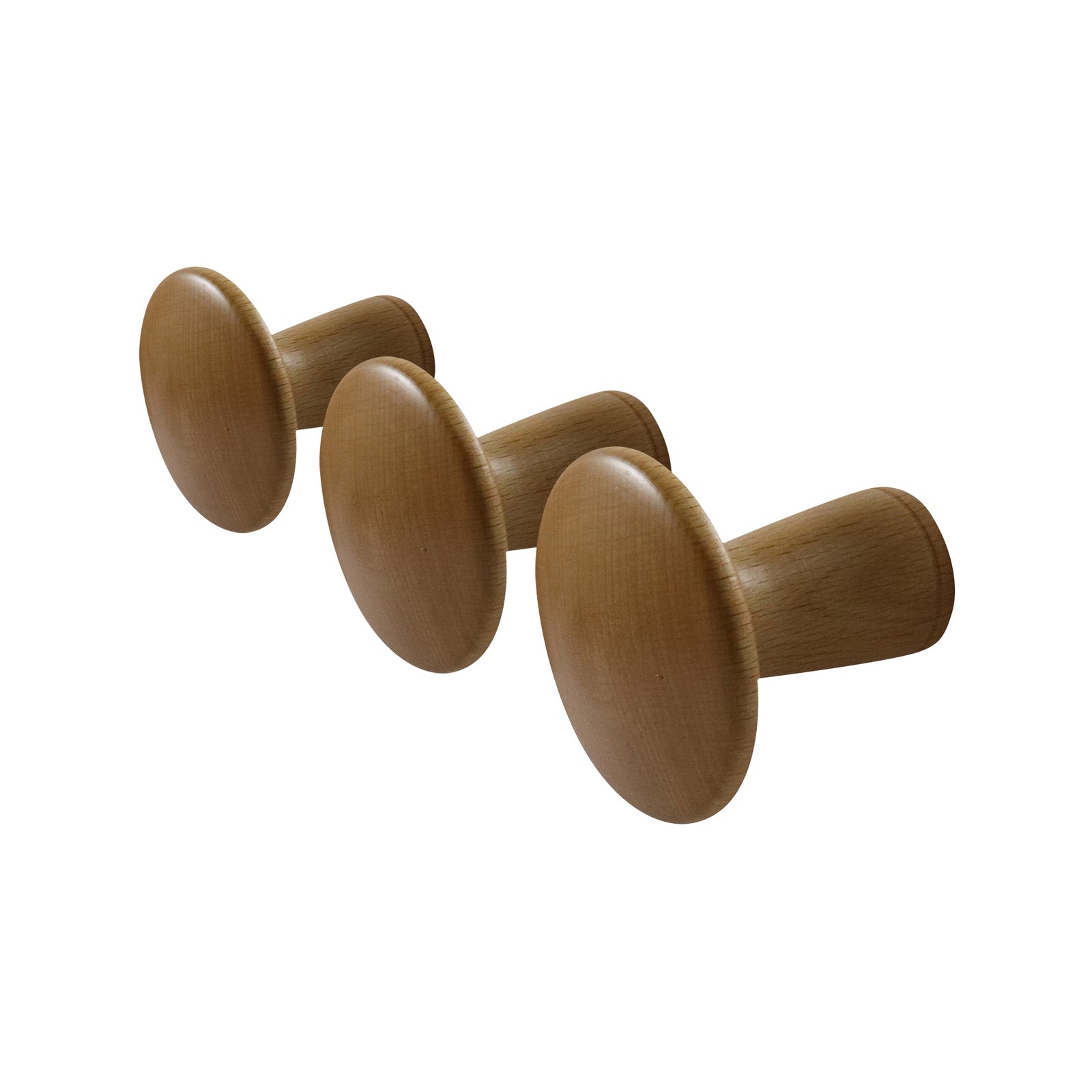 Adoored Beech Circle Deco Hat and Coat Hook 3 Pack