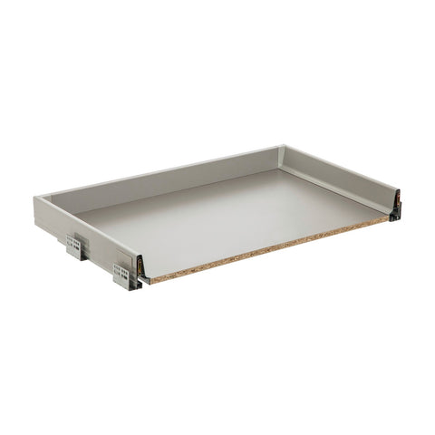 Kaboodle 900mm Metal Sided Soft Close Drawer Grey Steel Full Extension
