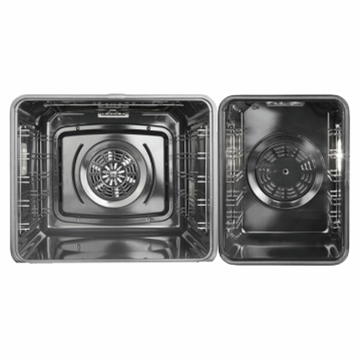 ILVE 90cm Dual Fuel Freestanding Double Oven - Teppanyaki Cooktop, 108L, Stainless Steel - PD09FDWE3SS