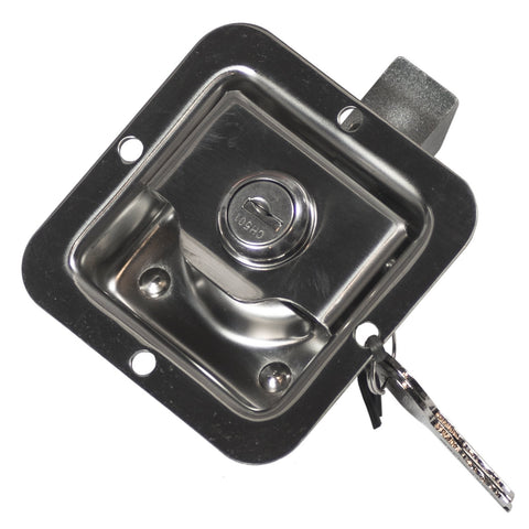 Goliath 82 x 82mm Small Stainless Steel Paddle Locking Latch with Handle