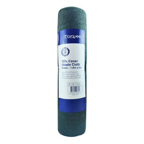 Marquee 1.83 x 3m Green 70% UV Block HDPE Shade Cloth