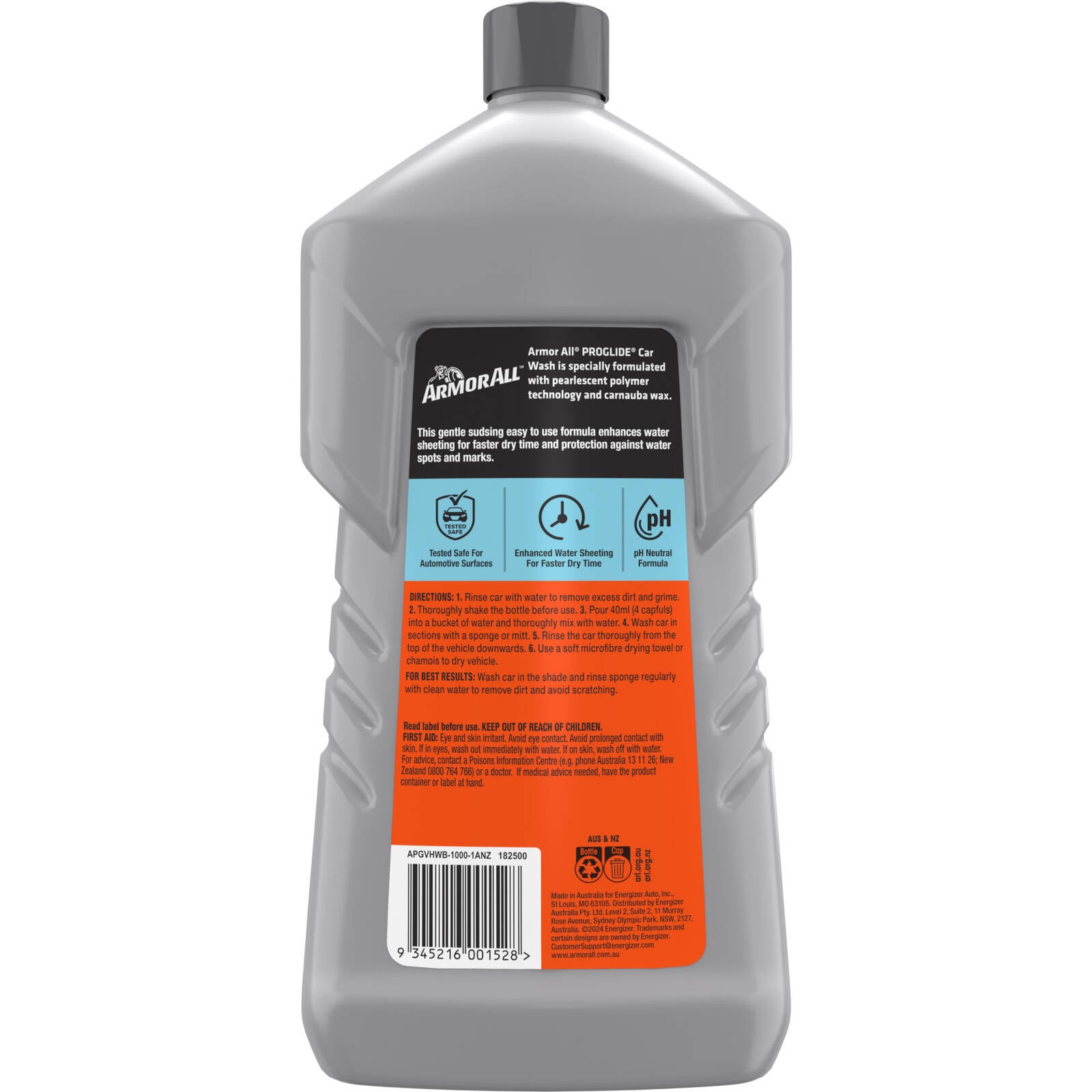 Armor All Proglide 1L Car Wash and Car Wax with Carnauba