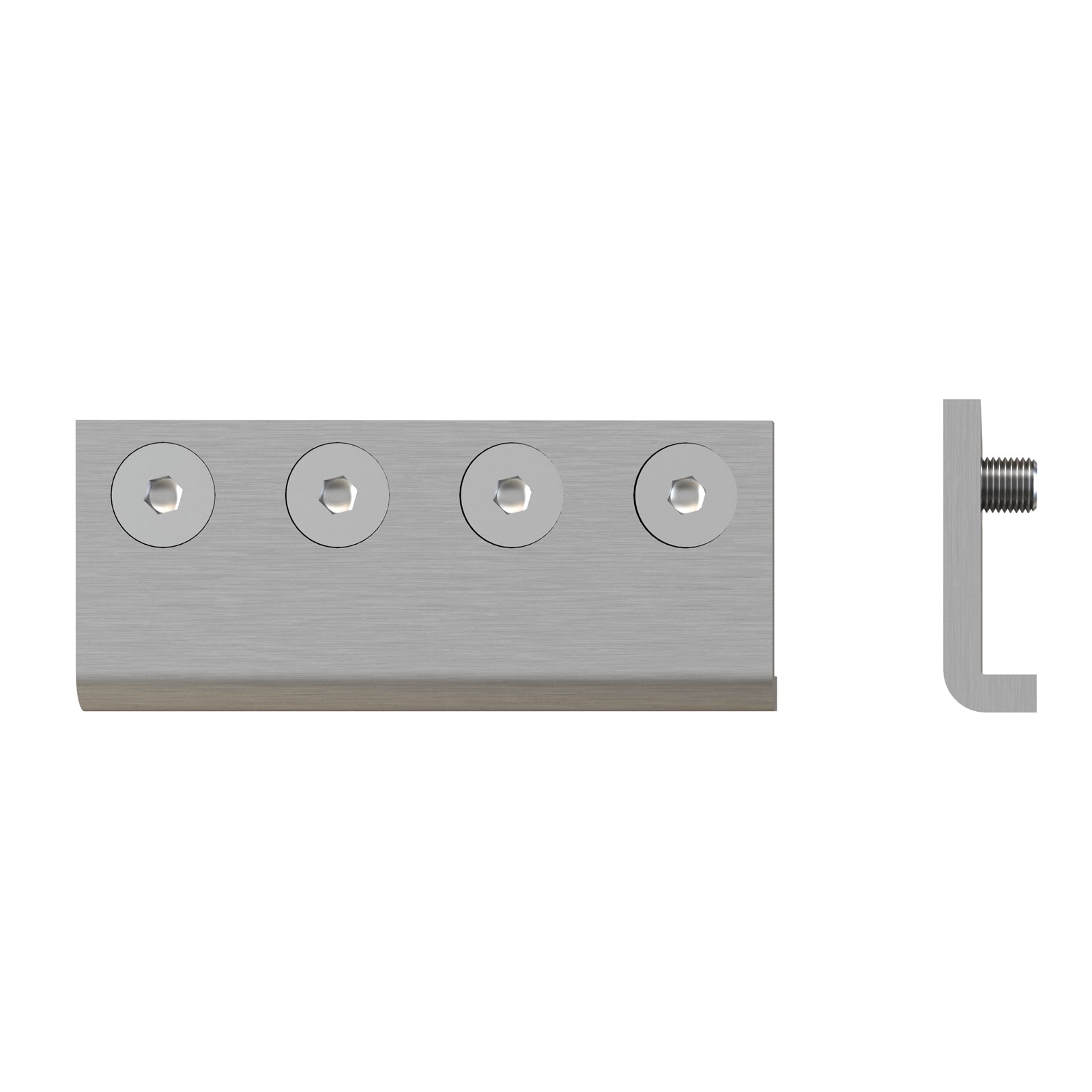 Rolltrak Satin Nickel Plated Steel Barn Door Track Joiner