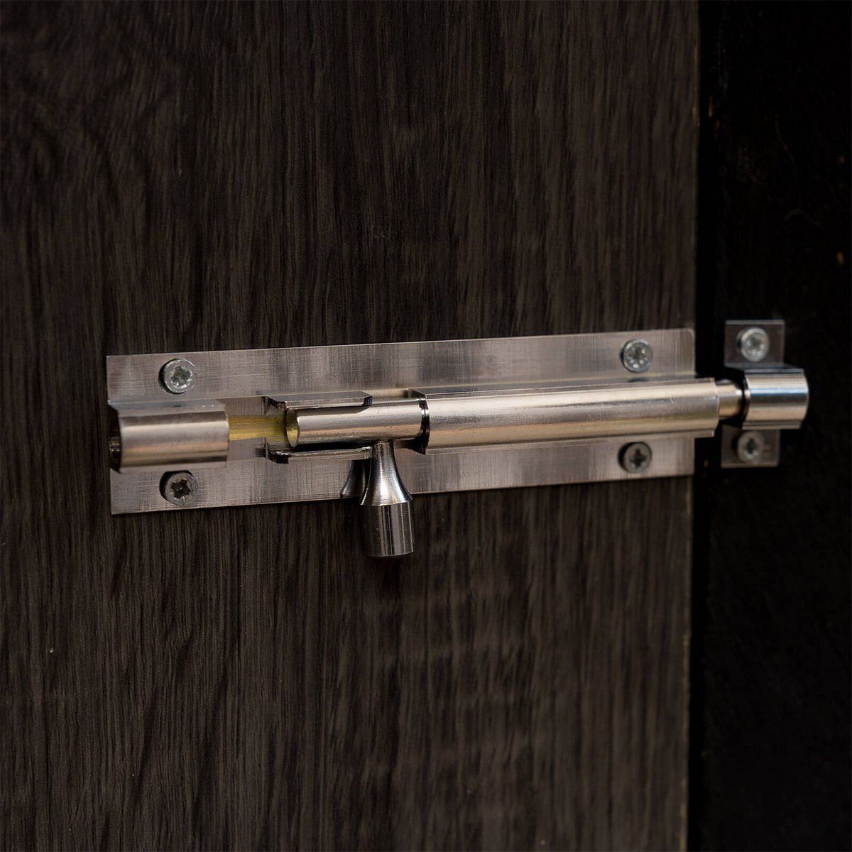 Taskmaster 100mm Chrome Plated Barrel Bolt - Solid Brass Security Solution - SuperSaverAU - view 3