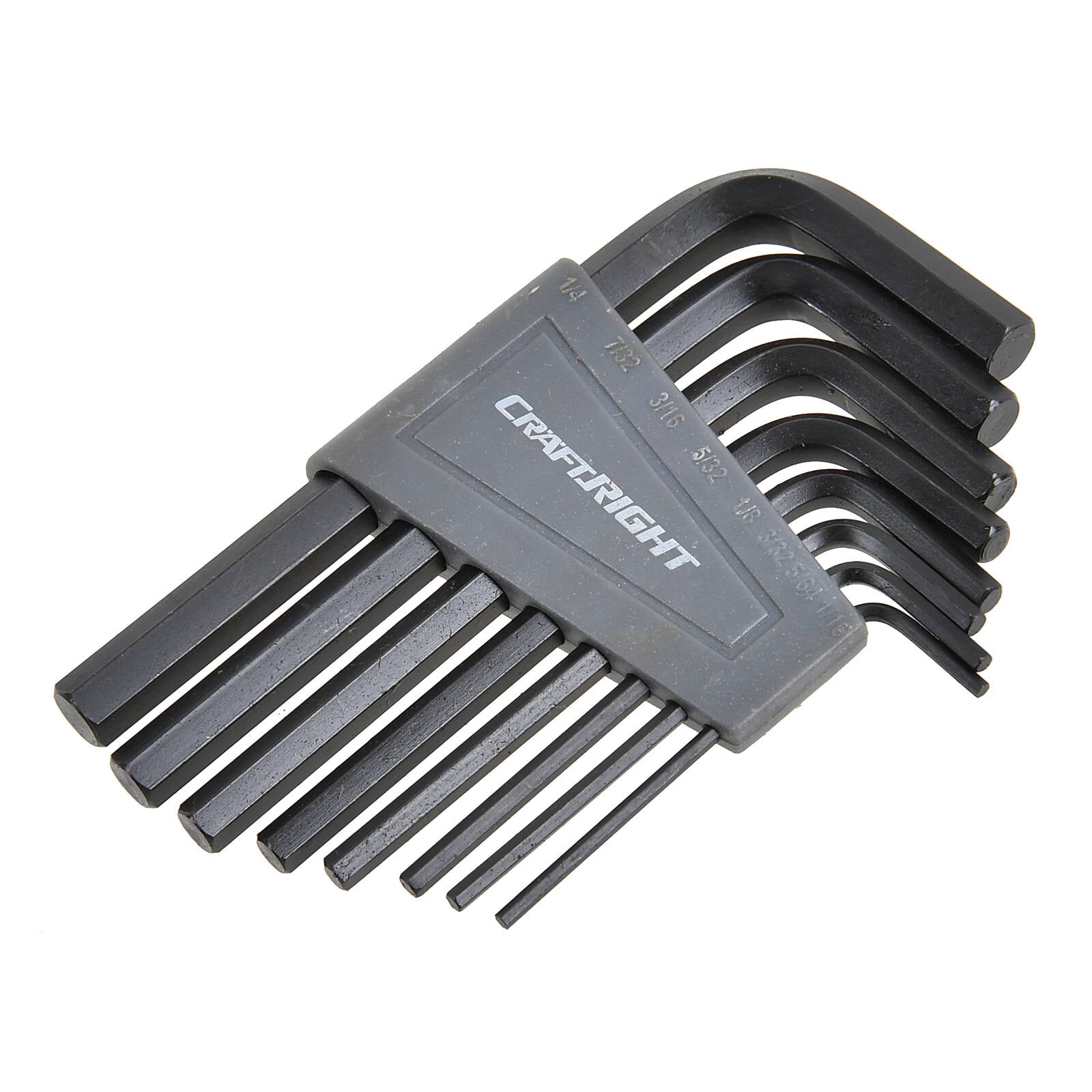 Craftright 8 Piece Imperial Hex Key Set with Storage Rack