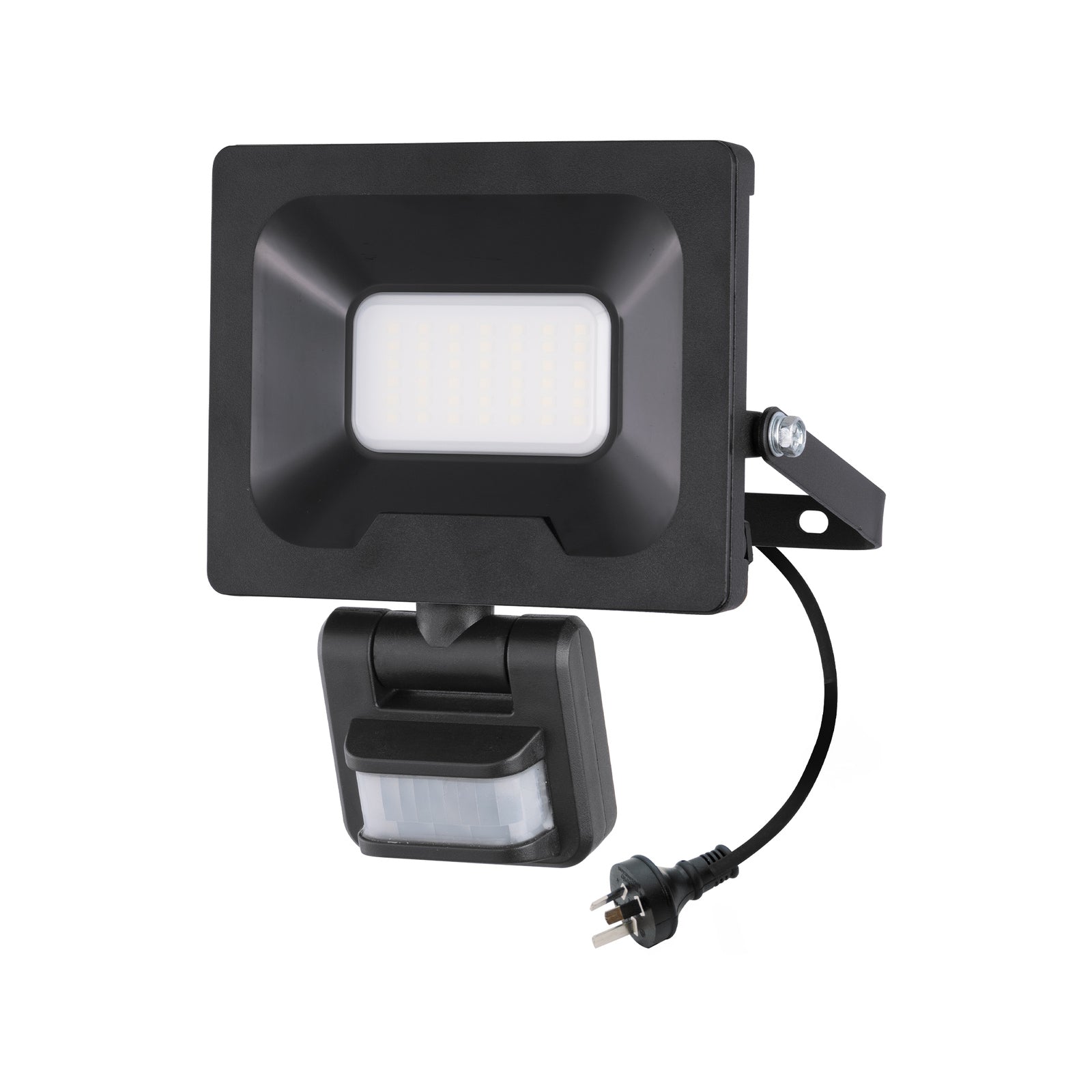Arlec 24W 240V Grid Connect Smart CCT LED Security Sensor Floodlight, 2500lm Motion Sensing Dusk to Dawn MAL352HA