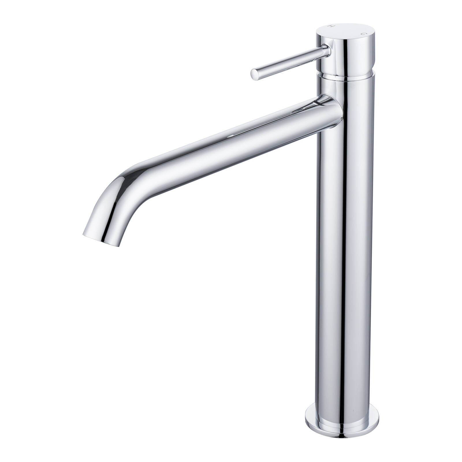 Mondella Resonance 25mm Chrome Vessel Basin Mixer, Pin Lever, 304 Stainless Steel, 7.5L/min WELS 4 Star