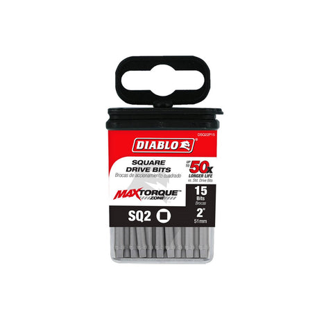 Diablo Power Bit SQ2 2" 15 Pack - Extreme Durability & Impact Resistance - SuperSaverAU - view 1