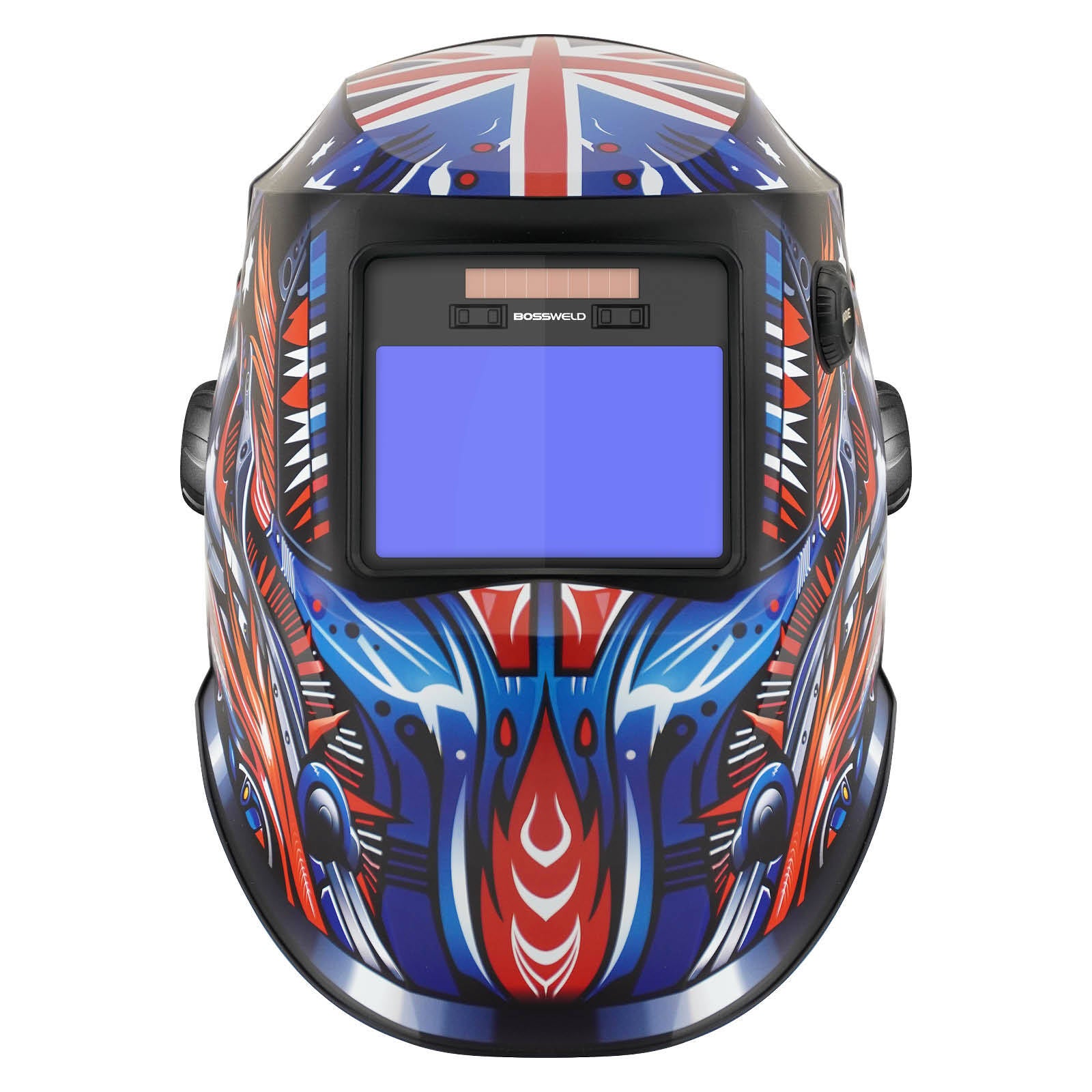 Bossweld VX-3 Ozzie Auto Darkening Welding Helmet, Variable Shade 4-8/9-13, 100 x 60mm Lens