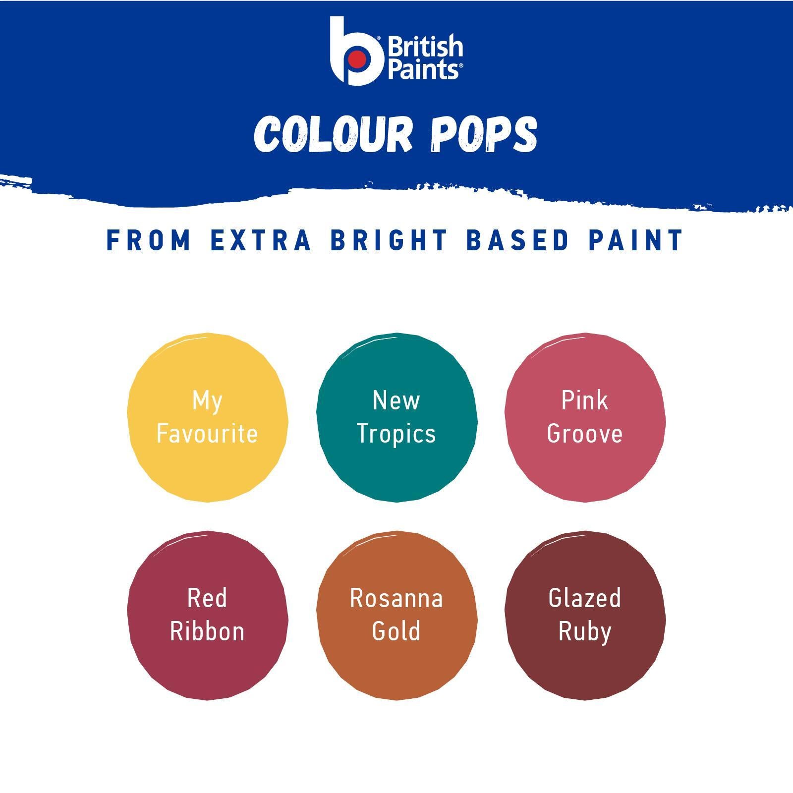 British Paints Paint & Prime Exterior Low Sheen 1L Extra Bright Base, UV Resistant