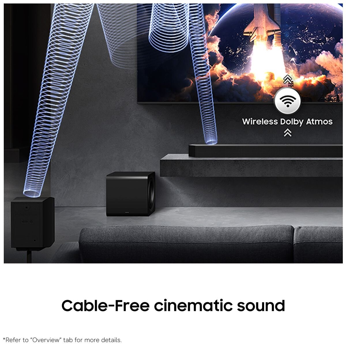 Samsung Q-Series 11.1.4ch Dolby Atmos Soundbar with Subwoofer and Rear Speakers - Black - HW-Q990H-XY