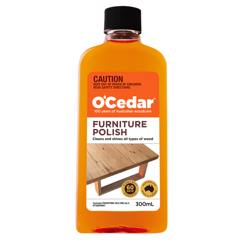 O'Cedar Furniture Polish 300ml Liquid Wood Care Nourishes Prevents Cracking - SuperSaverAU - view 1