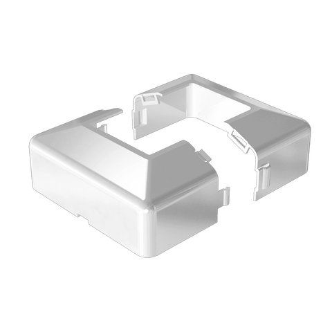 Peak Aluminium Balustrade White Post Base Cover