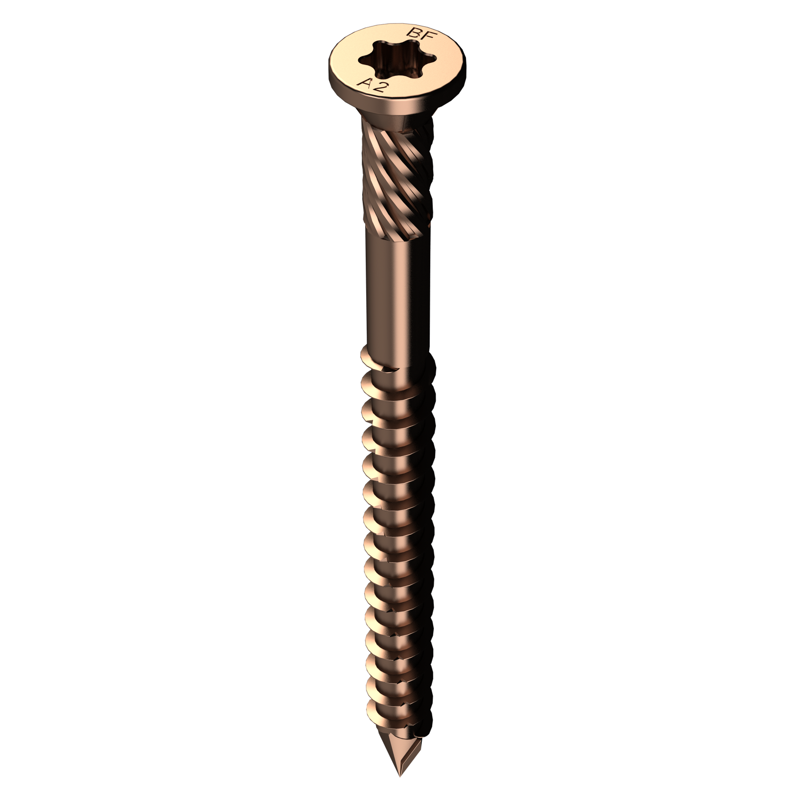 Bremick UltraFast 10g x 50mm 304 Stainless Steel Truss Head Deck Screws, Bronze, 100 Pack