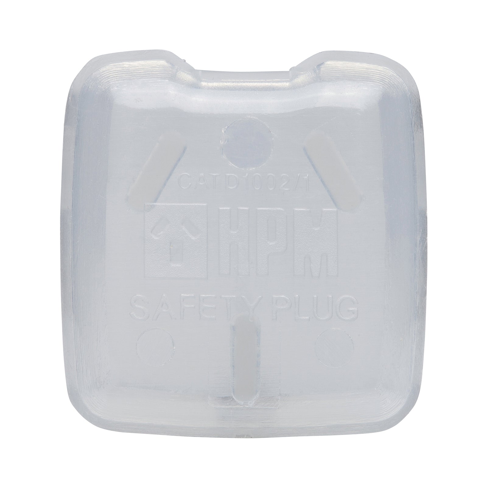 HPM Child Safety Plugs 12 Pack - 3 Pin Clear Powerpoint Outlet Covers D1002/1