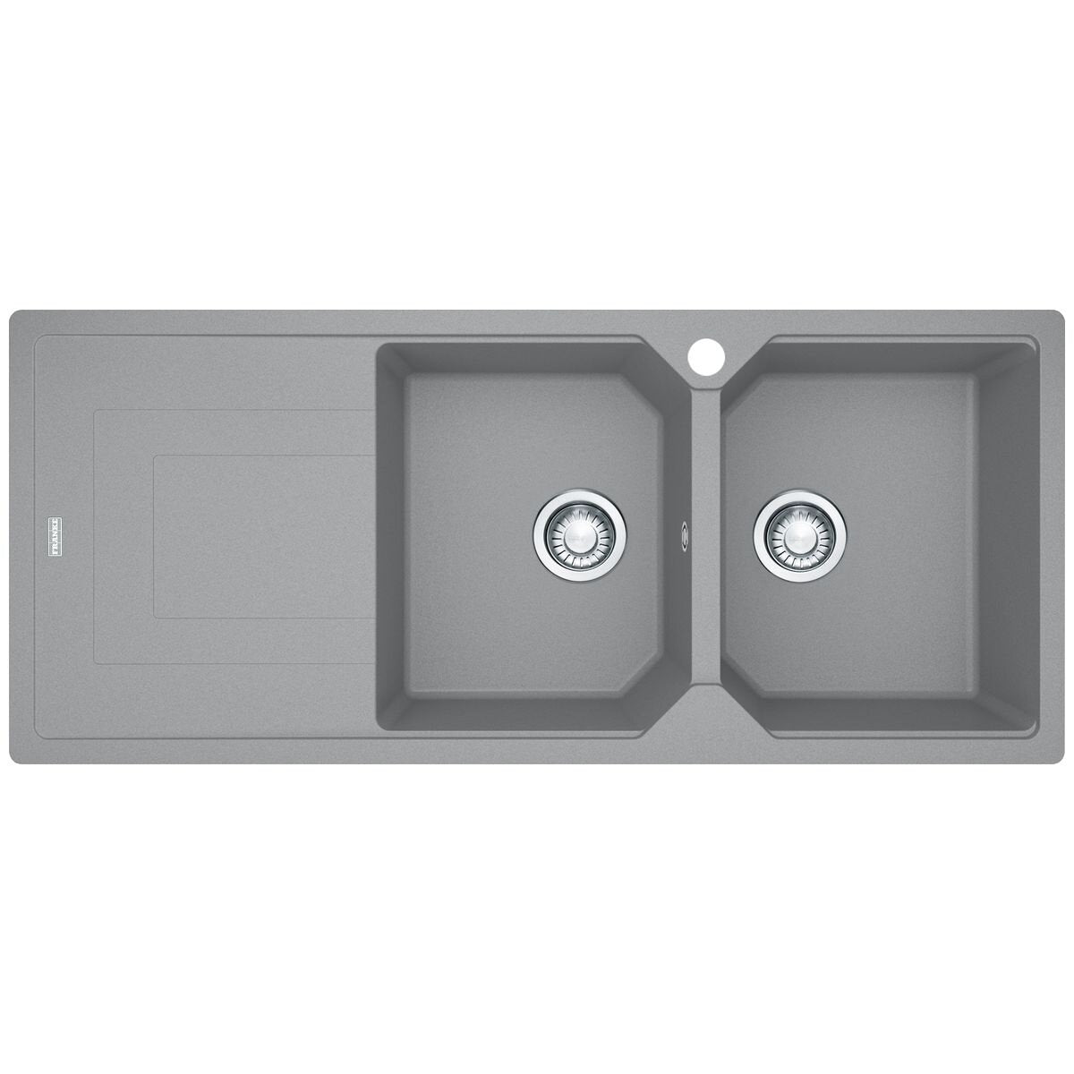 Franke Urban double bowl topmount or flush mount sink - left hand drainer - Grey - UBG621SGLHD