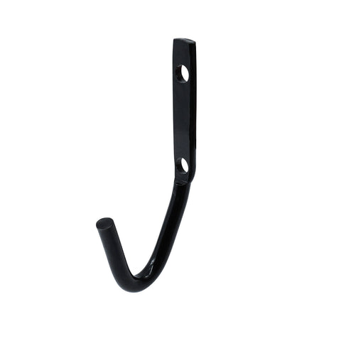 Everhang Large 40 x 130mm Steel J Bolt Hook - Black, Garage Storage