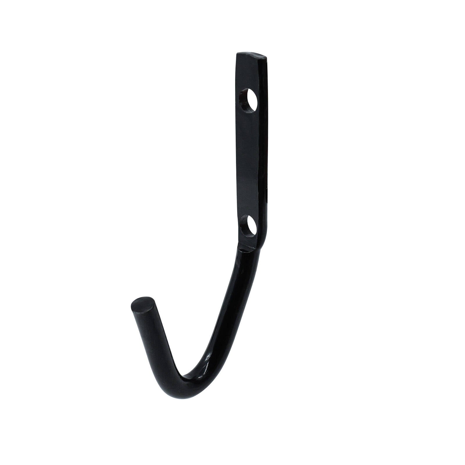 Everhang Large 40 x 130mm Steel J Bolt Hook - Black, Garage Storage