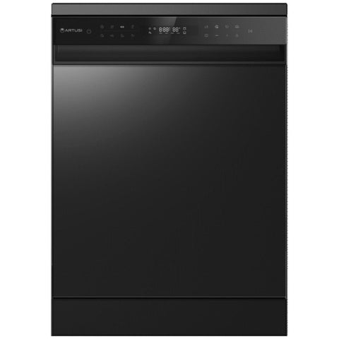 Artusi 60cm Freestanding Dishwasher 15 Place Settings - Black, 8 Programs, Touch Controls - ADW5009B