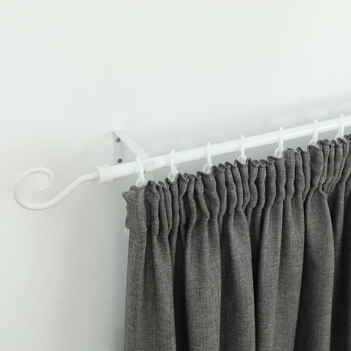 Windoware 25mm White Curtain Rod Rings - 10 Pack