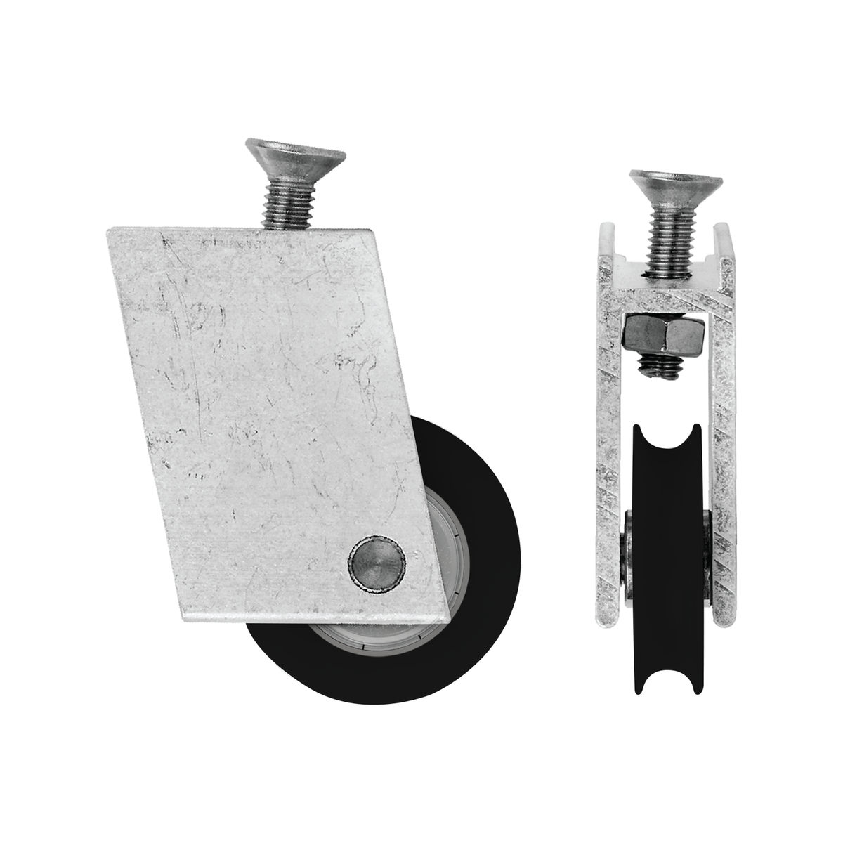 Rolltrak Adjustable Aluminium Carriage - 45mm x 54mm - Acetal Roller - SuperSaverAU - view 1