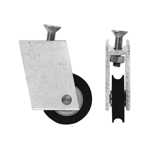 Rolltrak Adjustable Aluminium Carriage - 45mm x 54mm - Acetal Roller - SuperSaverAU - view 1