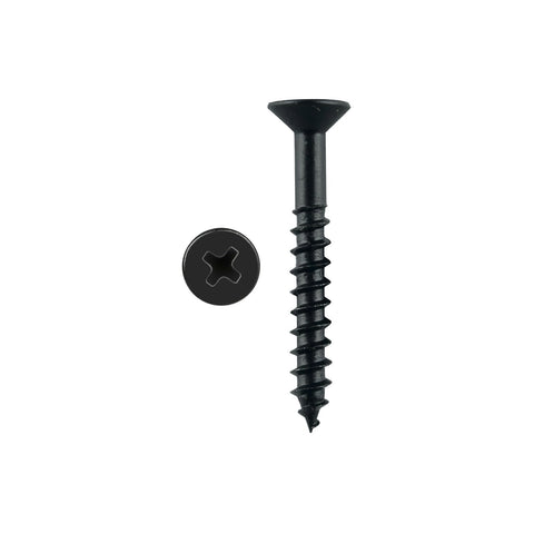 Pinnacle 4.0 x 30mm Black Countersunk Head Timber Screws - 20 Pack