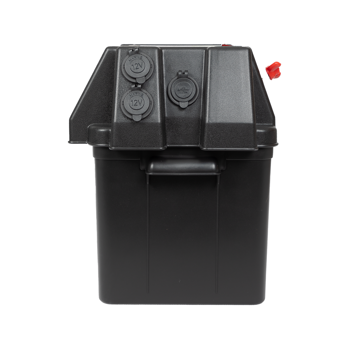 KT Solar Portable Battery Box with 50A Quad-Connect & 12V Sockets, LED Voltmeter