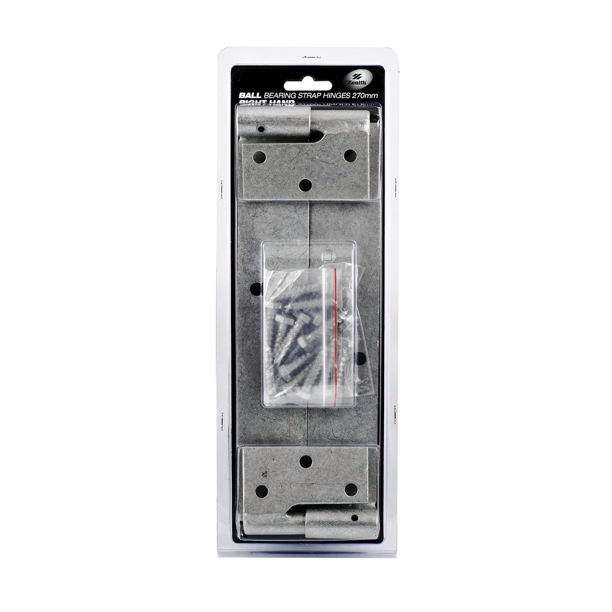 Zenith Strap Hinge 270mm Galvanised Steel Right Hand Easy Install - SuperSaverAU - view 1