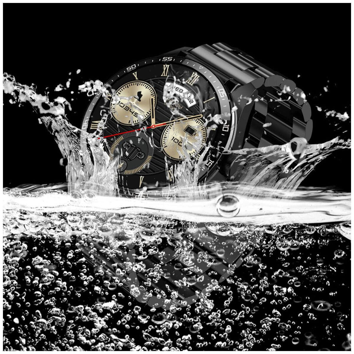 Fitsmart Momentum Audio smartwatch - built-in wireless earbuds, 47mm display, heart rate monitor - 10004978