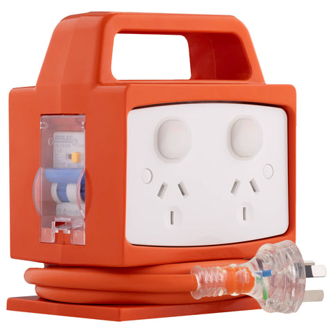 Arlec 4 Outlet Portable Power Block with RCD Safety Switch PB94-L
