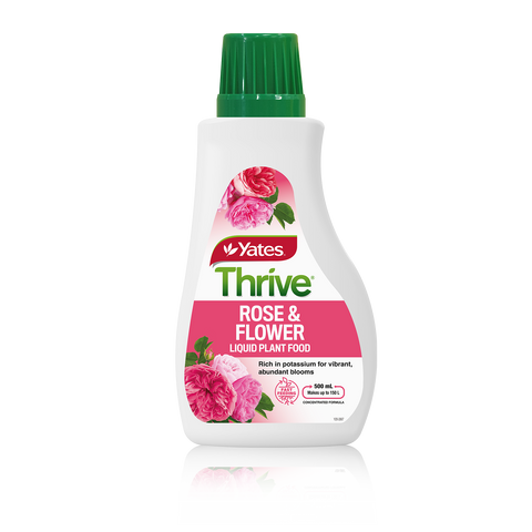 Yates Thrive Roses & Flowers 500ml Liquid Plant Food, Water Soluble, Safe for Veg