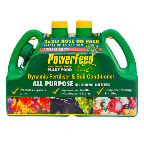 PowerFeed Hose On Liquid Fertiliser Twin Pack 2 x 2L