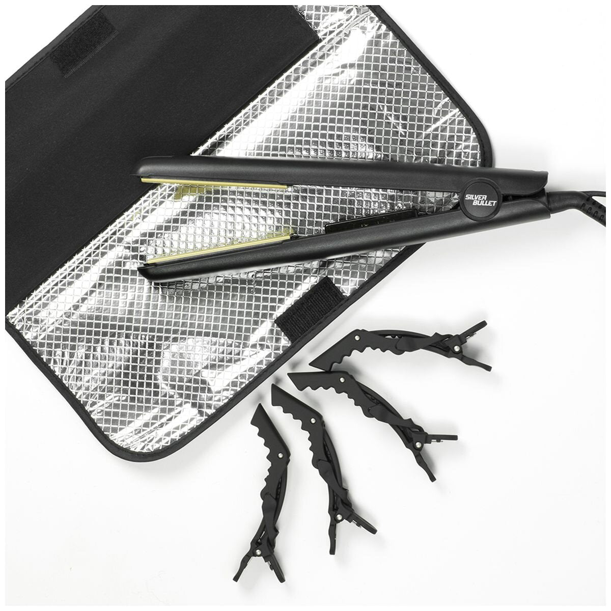 Silver Bullet Envy Straightener - 25mm Ceramic Plates, Adjustable Heat Up to 230°C, Dual Voltage - 900442