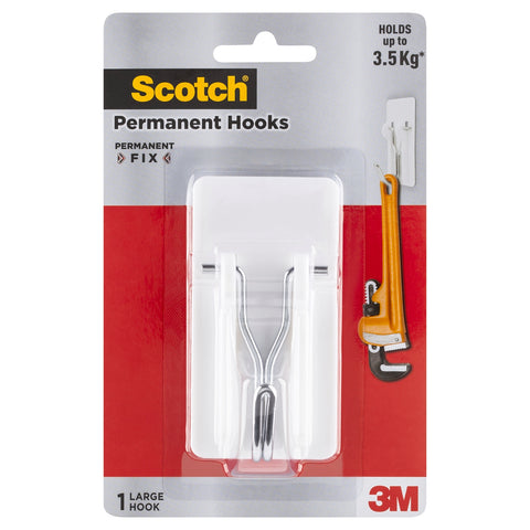 Scotch Permanent Large White Wire Hook 3.5kg