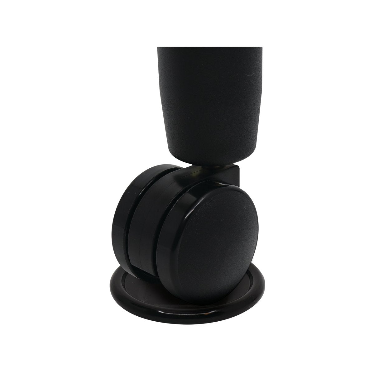 Surface Gard 72mm Brown Round Steel Carpet Base Castor Cups - 4 Pack