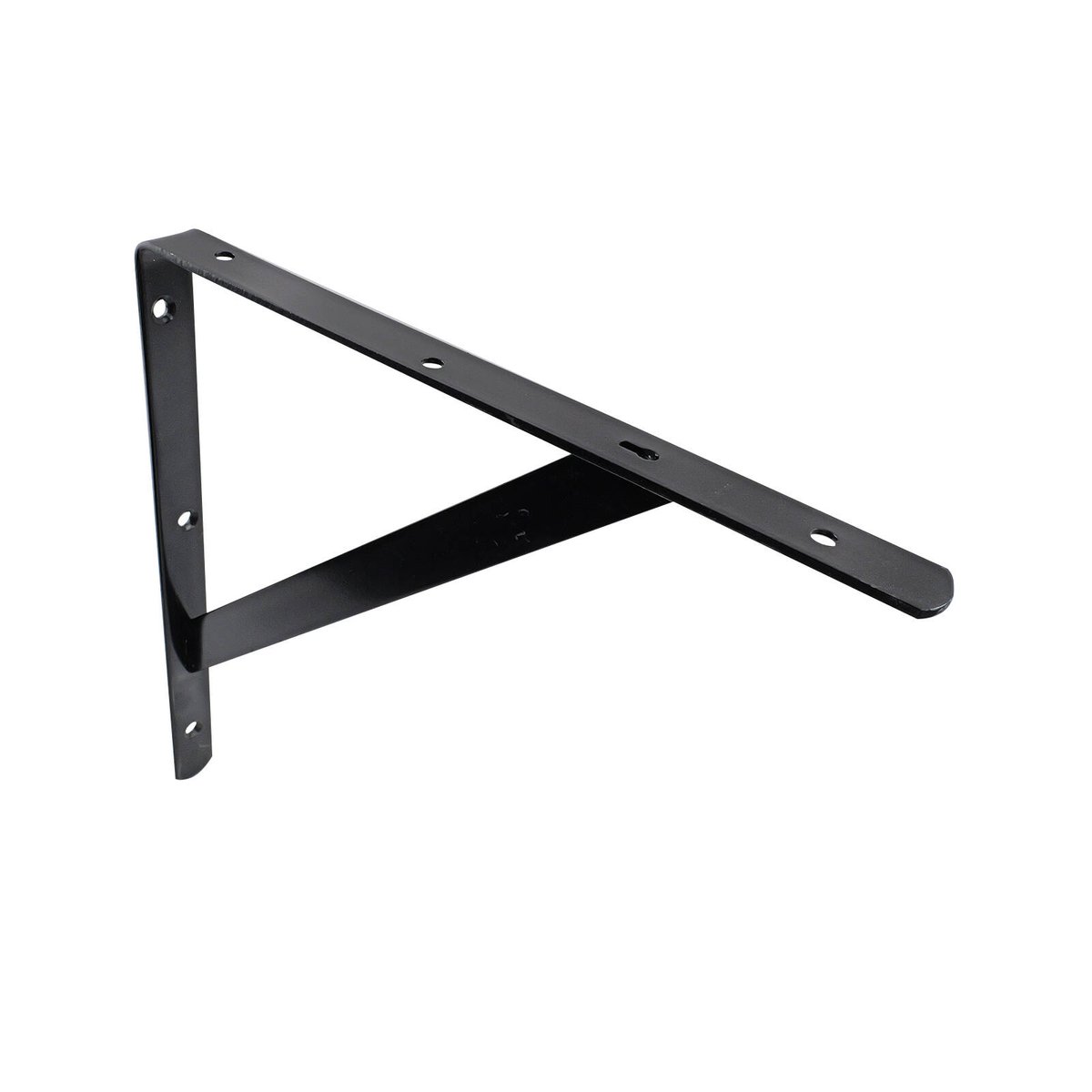 Carinya Black Heavy Duty Straight Stayed Bracket 300mm Steel Strength - SuperSaverAU - view 1