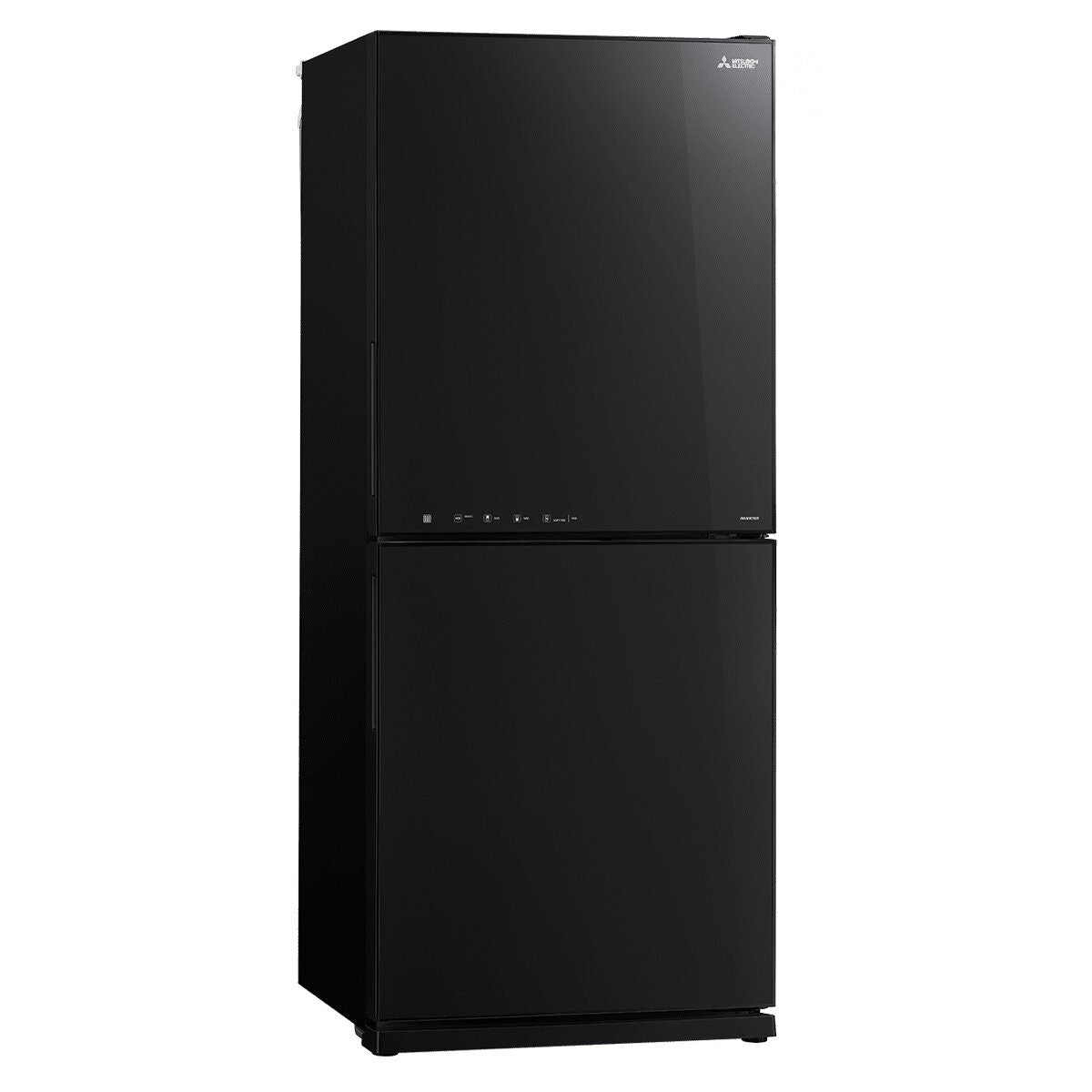 Mitsubishi Electric 421L Bottom Mount Fridge - Black Glass, Ice Maker, Select Zone - MR-HGS421EX-GBK-A