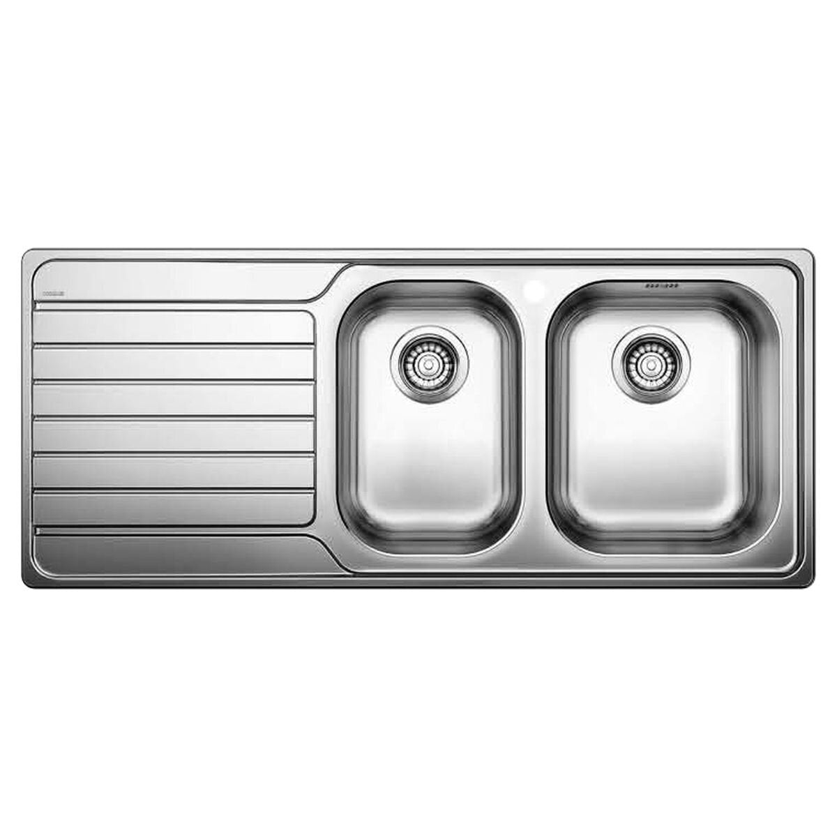 Blanco 1 and 3/4 Bowl Sink with Left Hand Drainer - Topmount Stainless Steel, Taphole - DINAS8S175RK