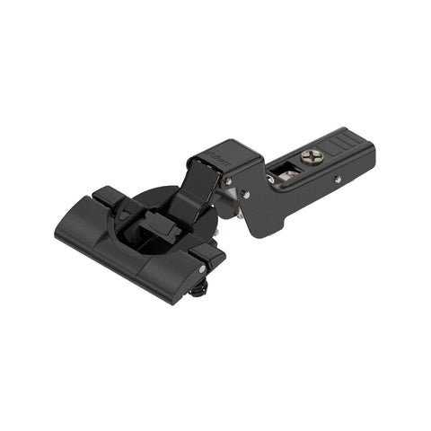 Blum 110° Inset Onyx Black Soft Close Cabinet Hinge - 2 Pack Metal