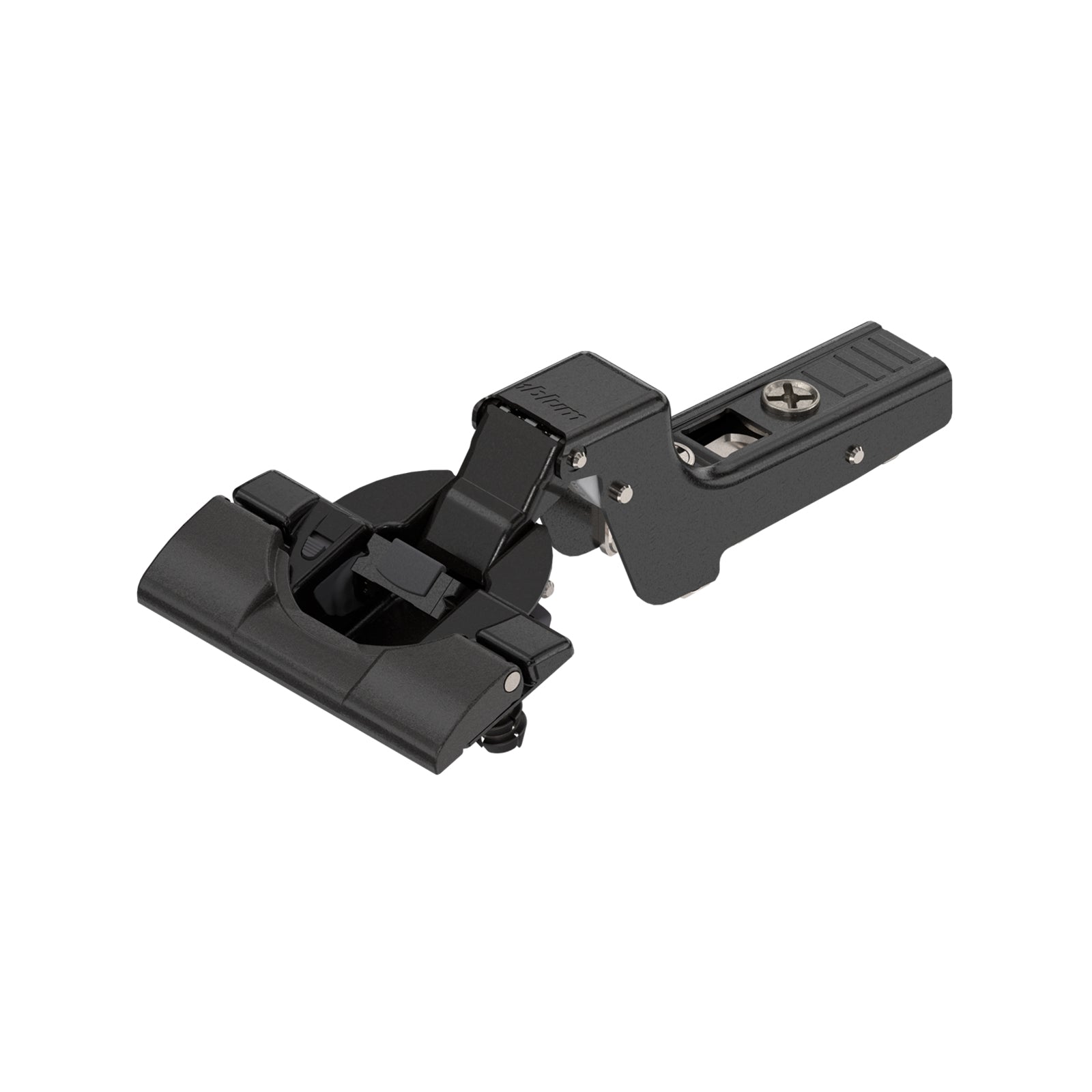 Blum 110° Inset Onyx Black Soft Close Cabinet Hinge - 2 Pack Metal