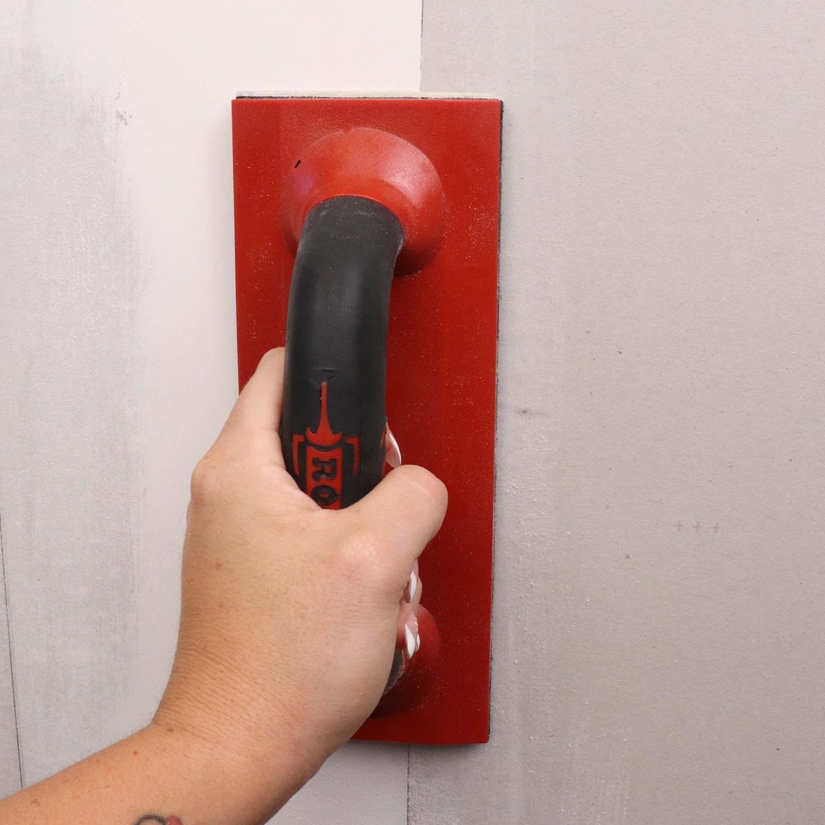 Rocket Hand Sander 90mm, Hook & Loop with Rubber Grip and Sandpaper Sheets