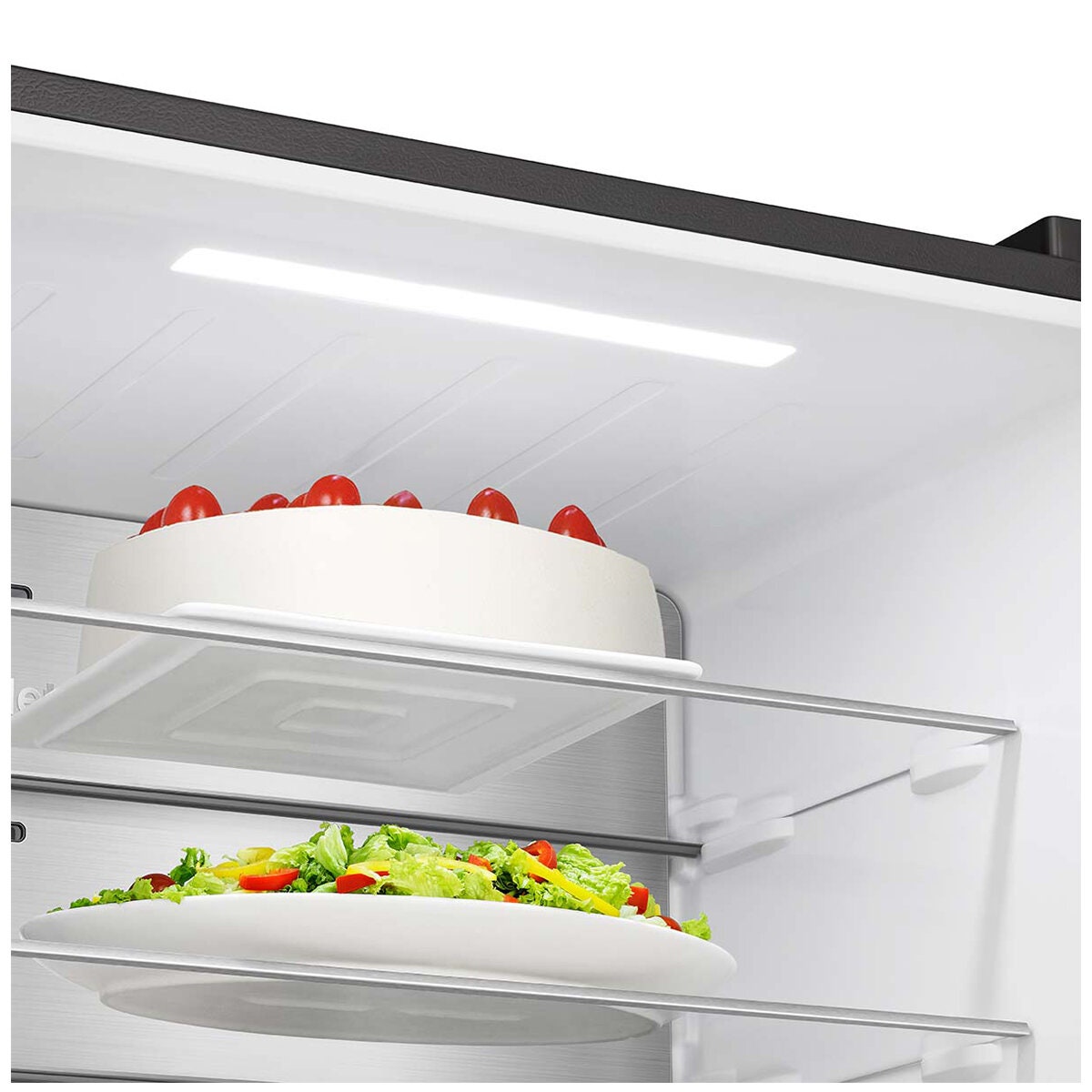 Hisense 500L PureFlat Bottom Mount Fridge - Non-Plumbed Water Dispenser, Dark Stainless Steel - HRBM500TBW