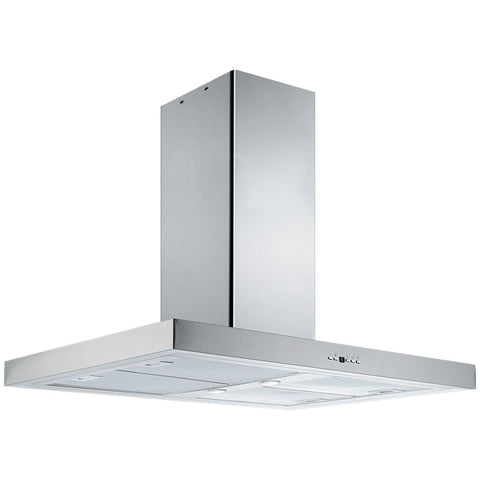 Schweigen Island Rangehood - 1600m³/h, 5 Fan Speeds - Stainless Steel, LED Lighting - IS4110SPPAK