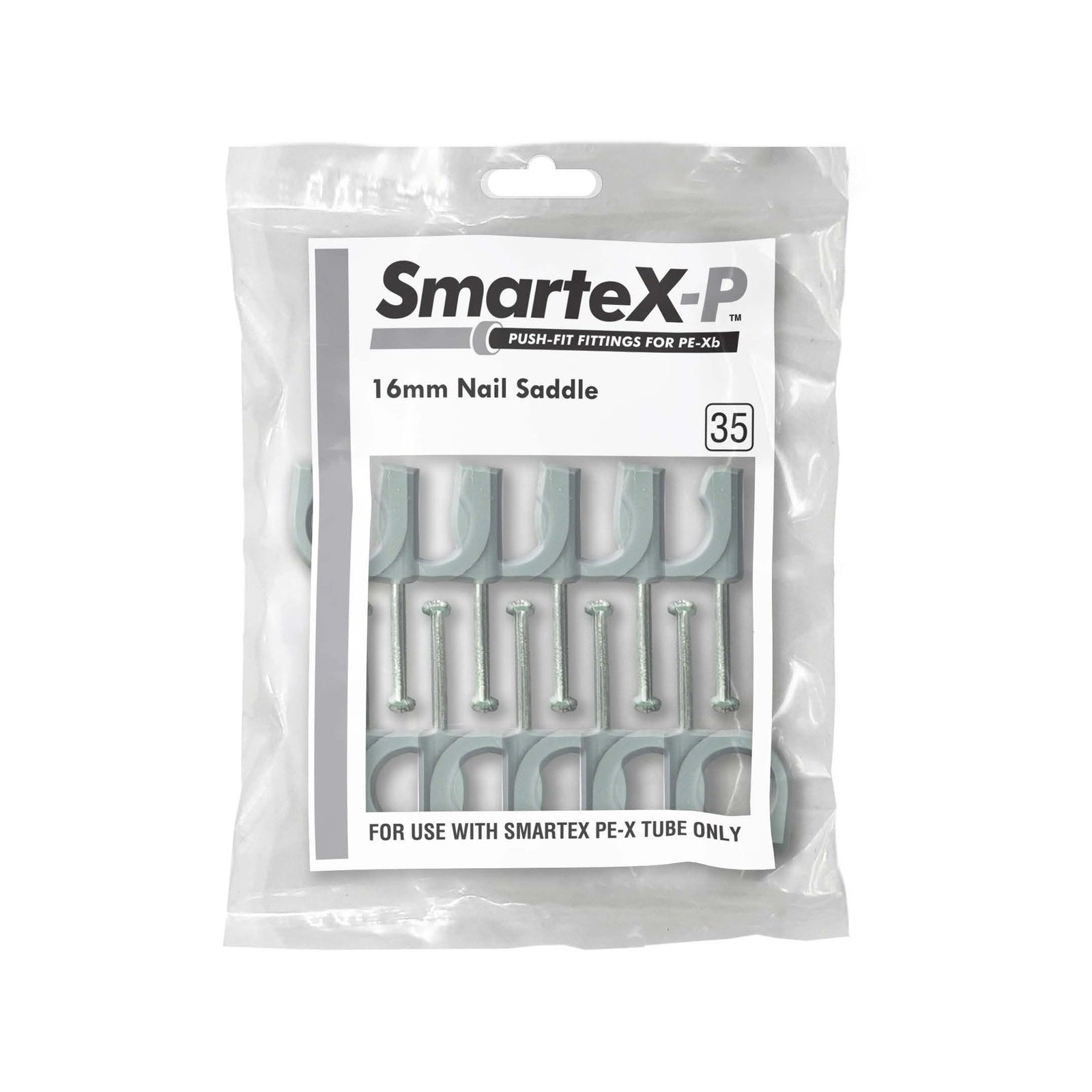 SmarteX-PEX 16mm Nail Saddle 10 Pack, PE-Xb Push-to-Fit
