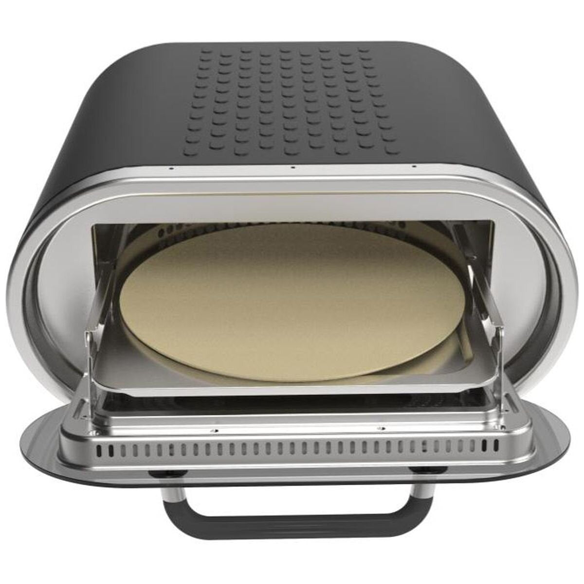 Evolve dark grey smart electric pizza oven - 450°C, 13-inch rotating stone, indoor and outdoor - RVEPO1001-AN